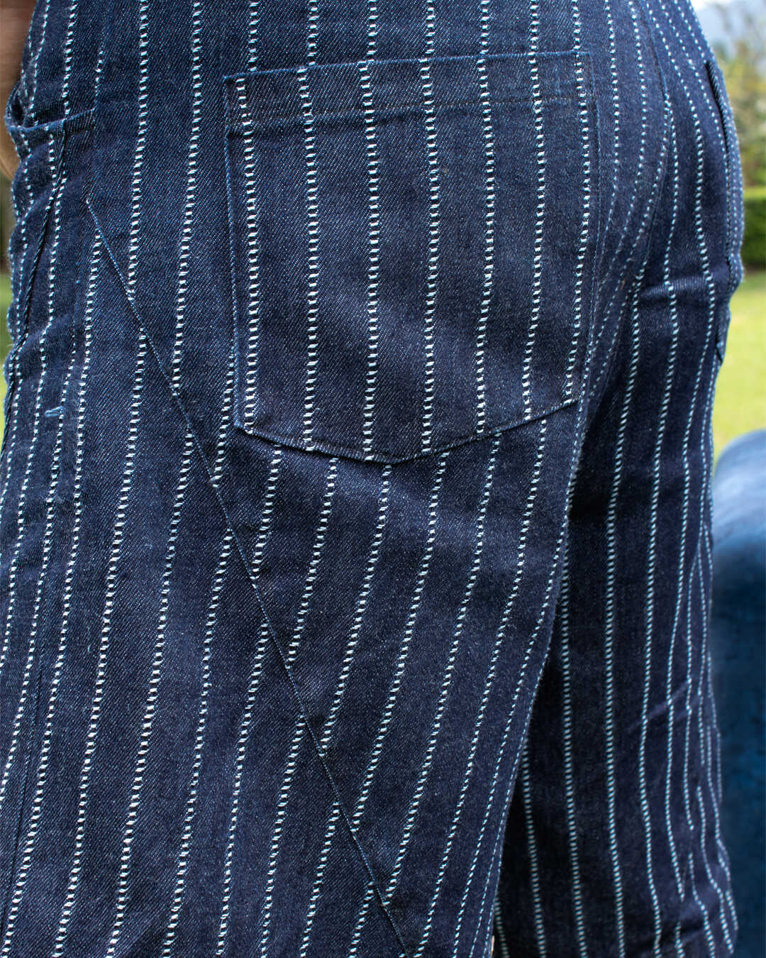 Bermuda Denim de Rayas El Deseo