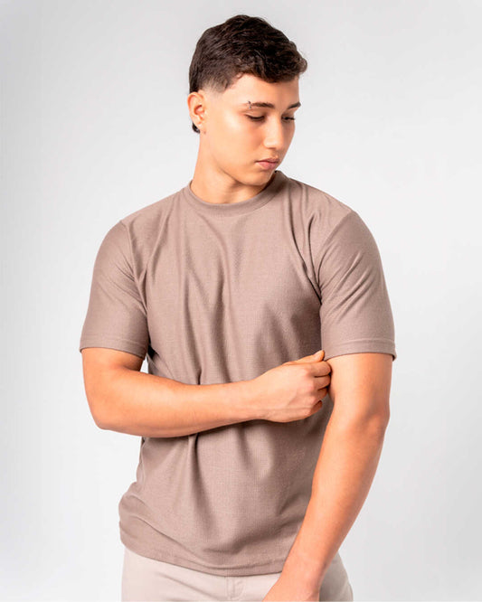 Camiseta Tejida Andina Taupe