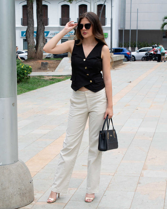 Chaleco La Bonita Negro