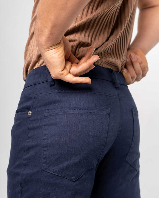 Drill Romano Azul Oscuro