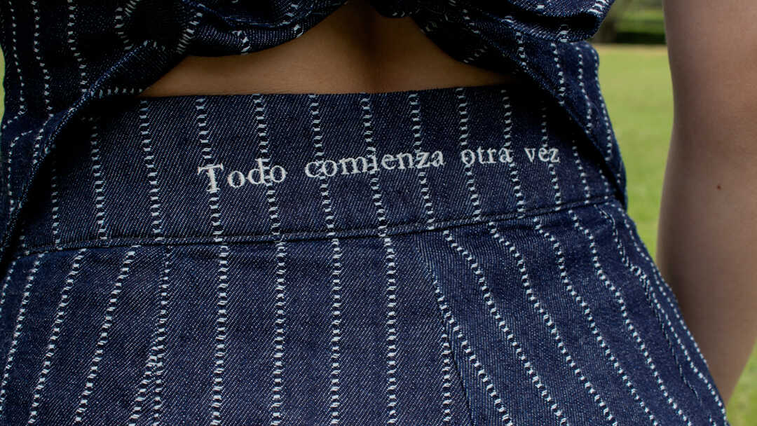 Short Denim de Rayas El Deseo