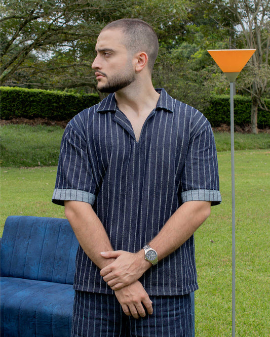 Camisa Denim de Rayas El Deseo