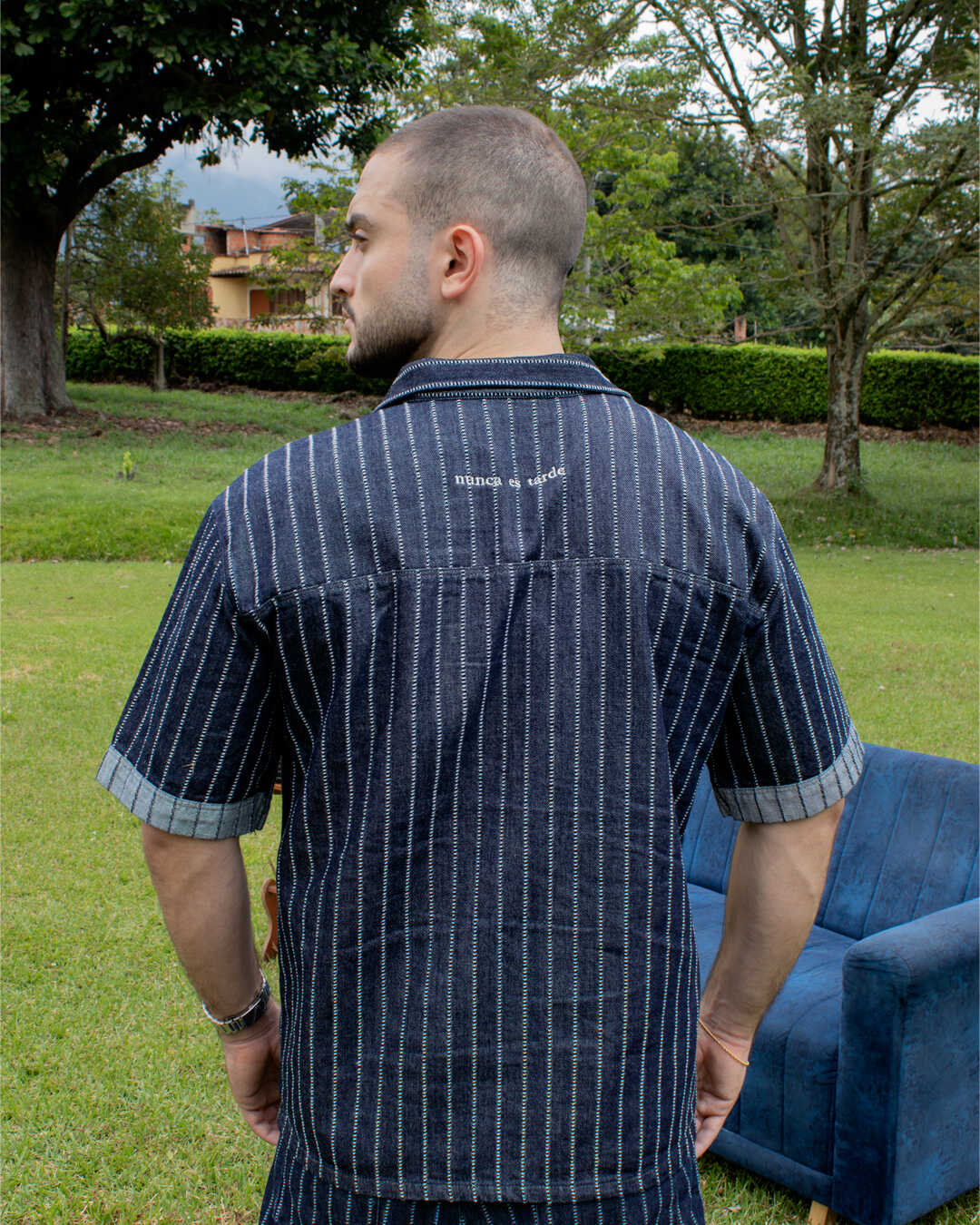 Camisa Denim de Rayas El Deseo