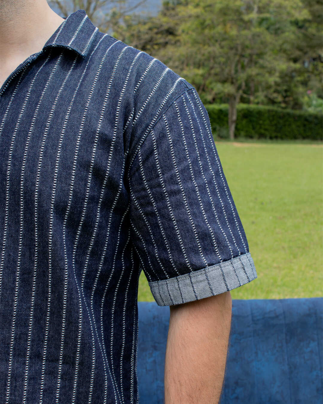 Camisa Denim de Rayas El Deseo