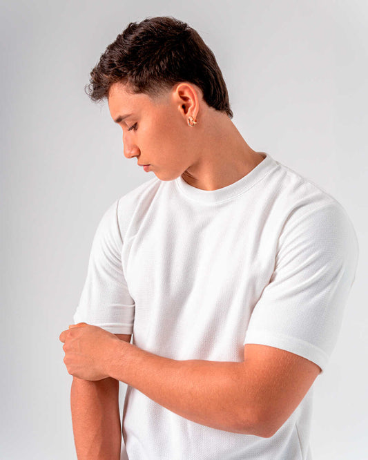 Camiseta Tejida Andina Blanca