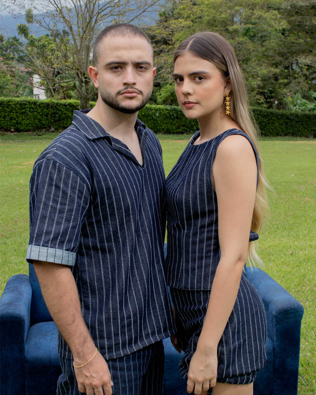 Set Denim de Rayas El Deseo